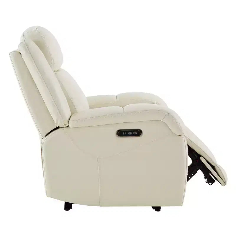 Poltrona Reclinabile Elettrica Spruce & Spring con Poggiatesta Elettrico e Porte di Ricarica