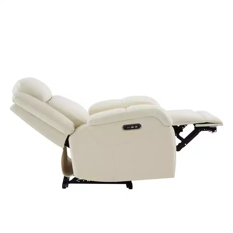 Poltrona Reclinabile Elettrica Spruce & Spring con Poggiatesta Elettrico e Porte di Ricarica