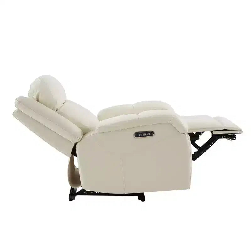 Poltrona Reclinabile Elettrica Spruce & Spring con Poggiatesta Elettrico e Porte di Ricarica