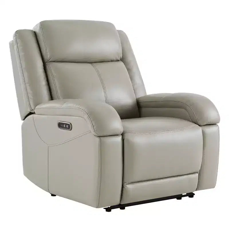 Poltrona Reclinabile Elettrica Spruce & Spring con Poggiatesta Elettrico e Porte di Ricarica