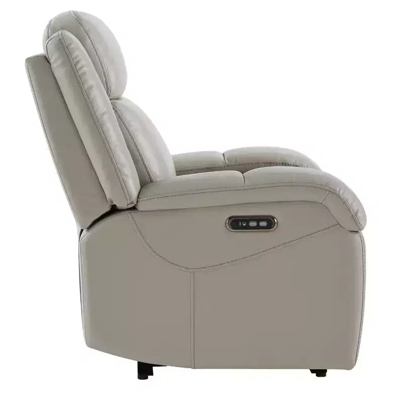 Poltrona Reclinabile Elettrica Spruce & Spring con Poggiatesta Elettrico e Porte di Ricarica