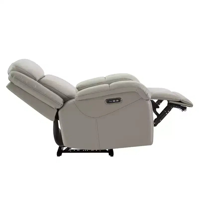 Poltrona Reclinabile Elettrica Spruce & Spring con Poggiatesta Elettrico e Porte di Ricarica