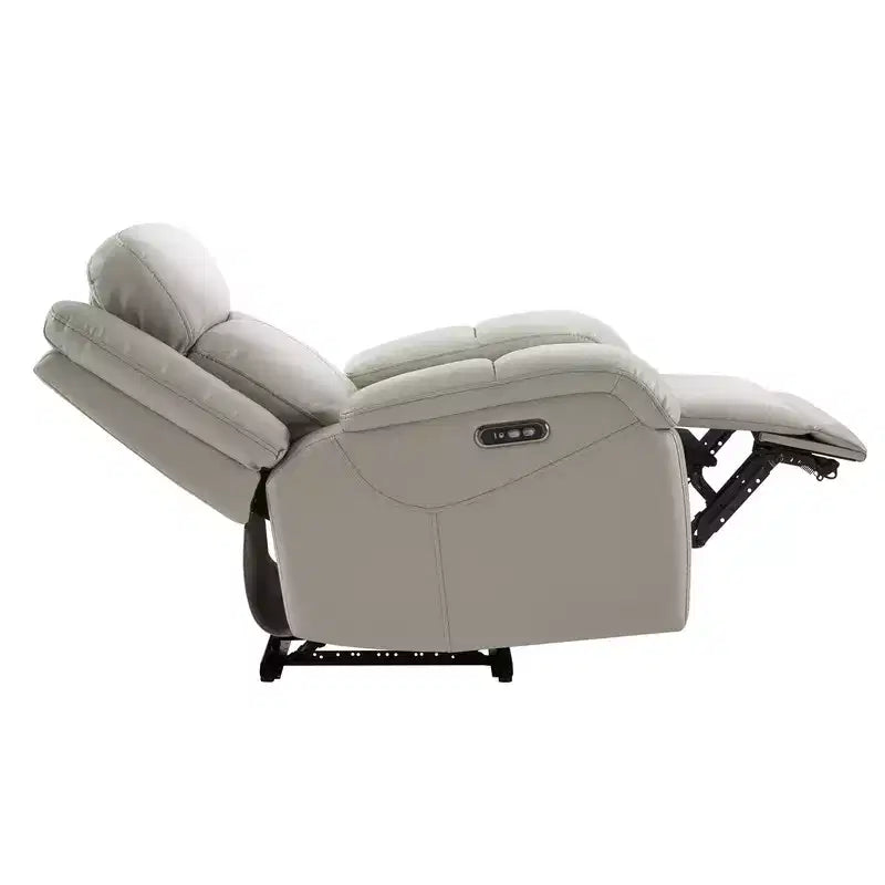 Poltrona Reclinabile Elettrica Spruce & Spring con Poggiatesta Elettrico e Porte di Ricarica