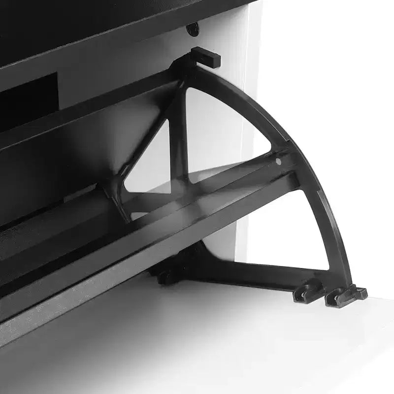 Armadietto scarpiera da 120 cm, scarpiera da ingresso con 3 cassetti a ribalta, organizer per scarpe in legno autoportante con gambe, per ingresso e corridoio