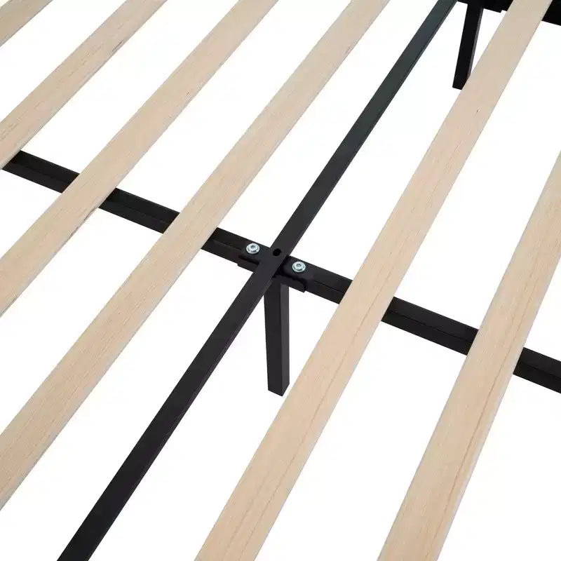 Base letto matrimoniale/king size con testiera imbottita, tessuto bouclé - ModernLuxe