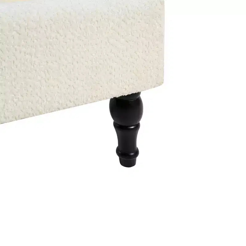 Base letto matrimoniale/king size con testiera imbottita, tessuto bouclé - ModernLuxe