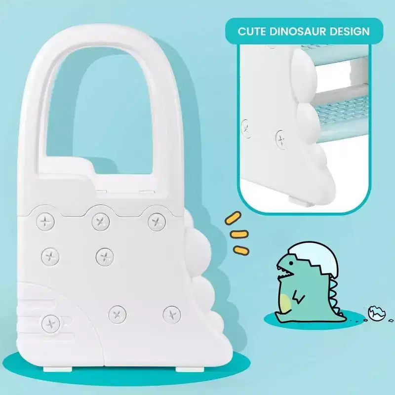 Sgabello per bambini a 2 gradini con corrimano, sgabello antiscivolo per lavandino del bagno, per l'addestramento al vasino, sgabello sicuro per il bancone della cucina, design a doppia altezza