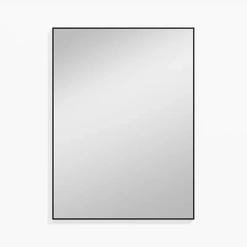 MAYEERTY Specchio Pensile Lega di Alluminio Bordo Sottile Angolo Retto Oro 39x30x1in Bifacciale
