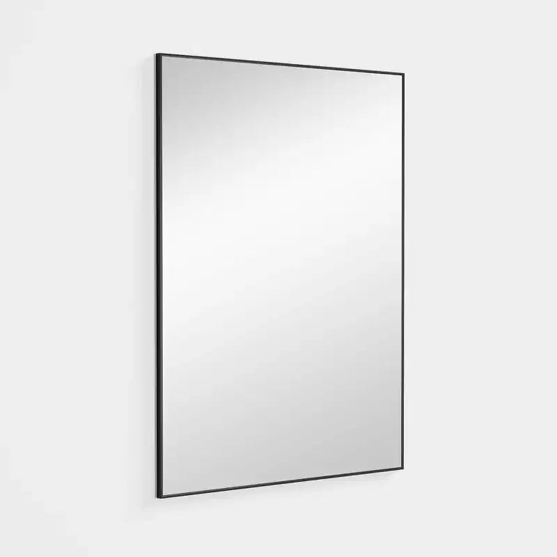 MAYEERTY Specchio Pensile Lega di Alluminio Bordo Sottile Angolo Retto Oro 39x30x1in Bifacciale