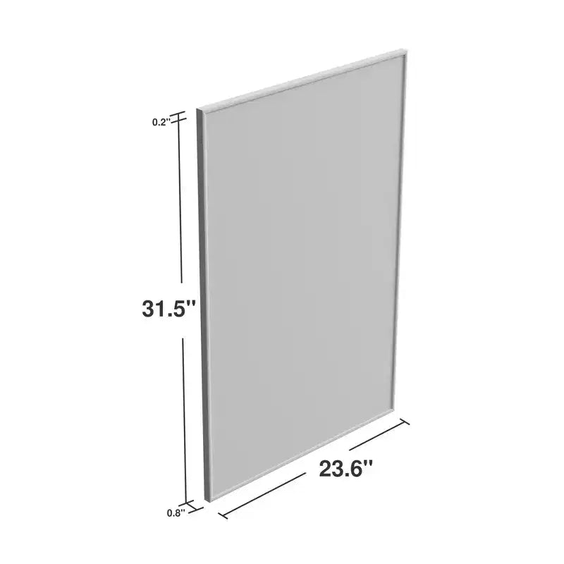 MAYEERTY Specchio Pensile Lega di Alluminio Bordo Sottile Angolo Retto Oro 39x30x1in Bifacciale