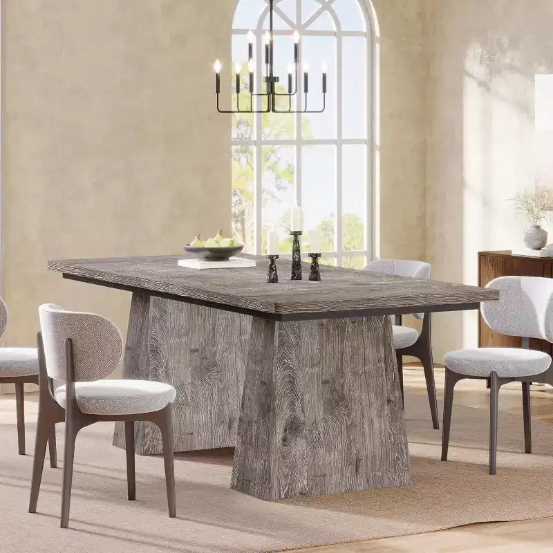 Tavolo da pranzo Lantine per 4-6 persone, tavolo da cucina moderno da 160 cm con robuste gambe affusolate in legno, per sala da pranzo, cucina, soggiorno