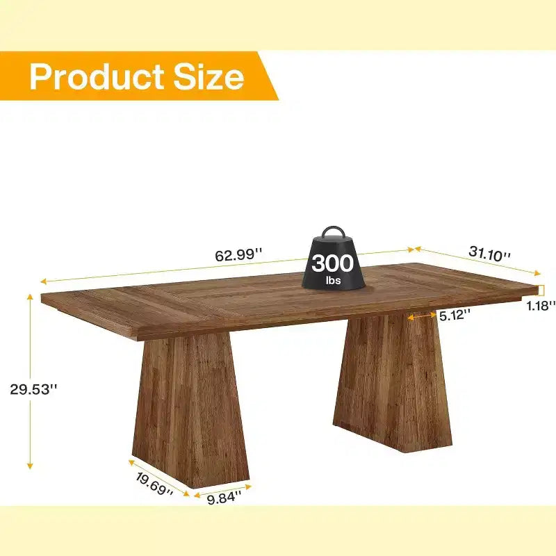 Tavolo da pranzo Lantine per 4-6 persone, tavolo da cucina moderno da 160 cm con robuste gambe affusolate in legno, per sala da pranzo, cucina, soggiorno