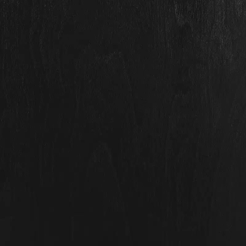 HomeStock Tavolino rotondo con piano in legno, colore nero, altezza 23,25 pollici, 1 pezzo