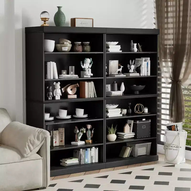 MAYEERTY Mobiletto Contenitore da Terra, Armadietto Decorativo in Legno per Casa, Ufficio, Piccoli Spazi, Nero, 31*31*16 pollici