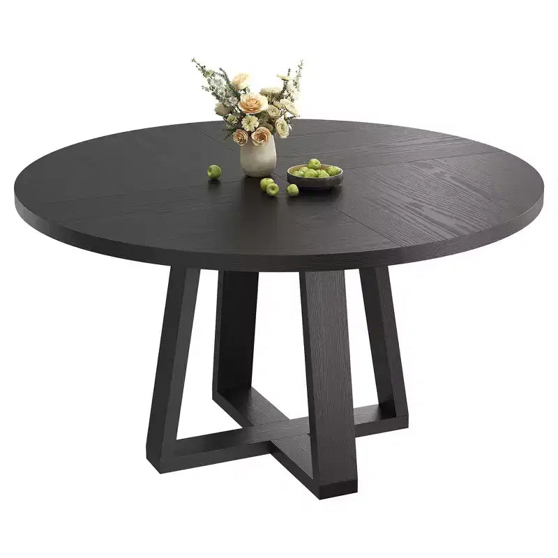 Round Dining Table for 4, 47 Inches Dining Room Table, Circle Kitchen Tables for Dining Room, Kitchen, Living Room(Table Only)