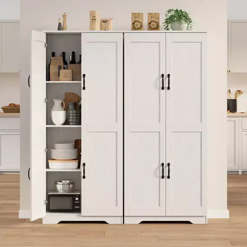 Mobile Contenitore Rustico, Armadi Dispensa per Cucina, Grande Credenza Alta Indipendente, Organizzatori Dispensa Alimentare, per Soggiorno, Camera da Letno, Bagno