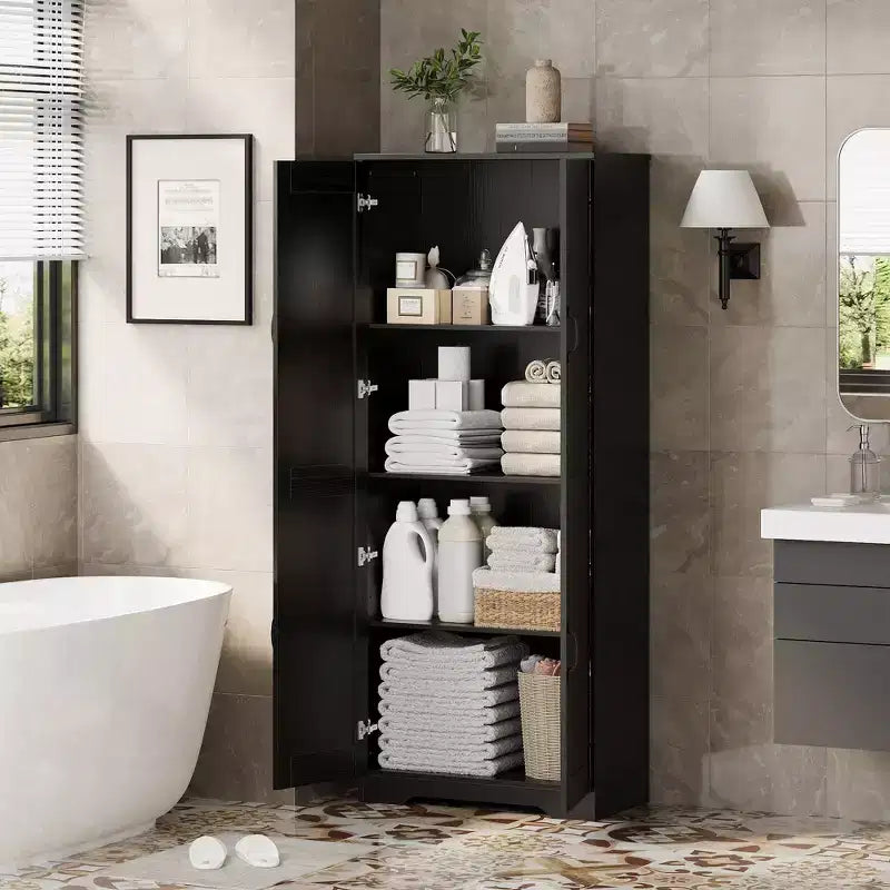 Mobile Contenitore Rustico, Armadi Dispensa per Cucina, Grande Credenza Alta Indipendente, Organizzatori Dispensa Alimentare, per Soggiorno, Camera da Letno, Bagno