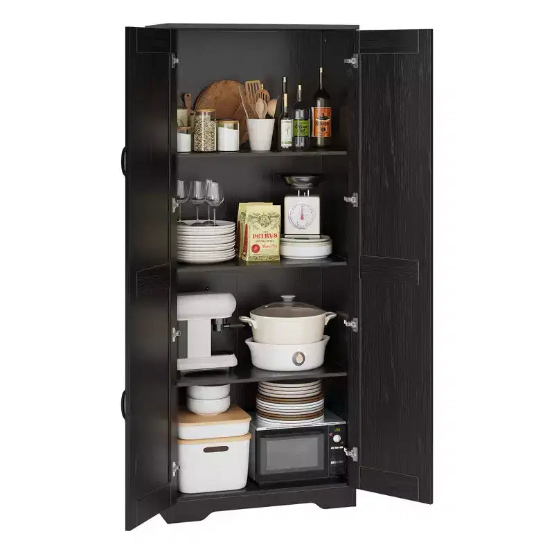 Mobile Contenitore Rustico, Armadi Dispensa per Cucina, Grande Credenza Alta Indipendente, Organizzatori Dispensa Alimentare, per Soggiorno, Camera da Letno, Bagno