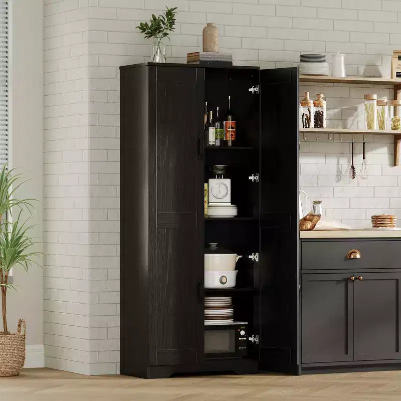 Farmhouse Storage Cabinet, Pantry Cabinets for Kitchen, Large Tall Freestanding Cupboard, Food Pantry Organizers, for living Room Bedroom Bathroom