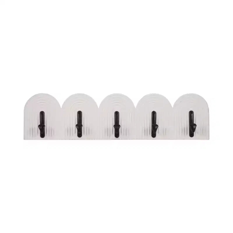 Appendiabiti da Parete con Ganci - Organizer da Ingresso Boho in Legno e Metallo - Contenitore Decorativo Pensile per Casa, Ufficio, Camera da Letto, Soggiorno
