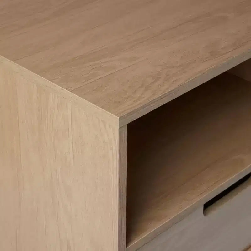 GDFStudio Nibley Comodino Moderno di Metà Secolo con Cassetto e Gambe Affusolate