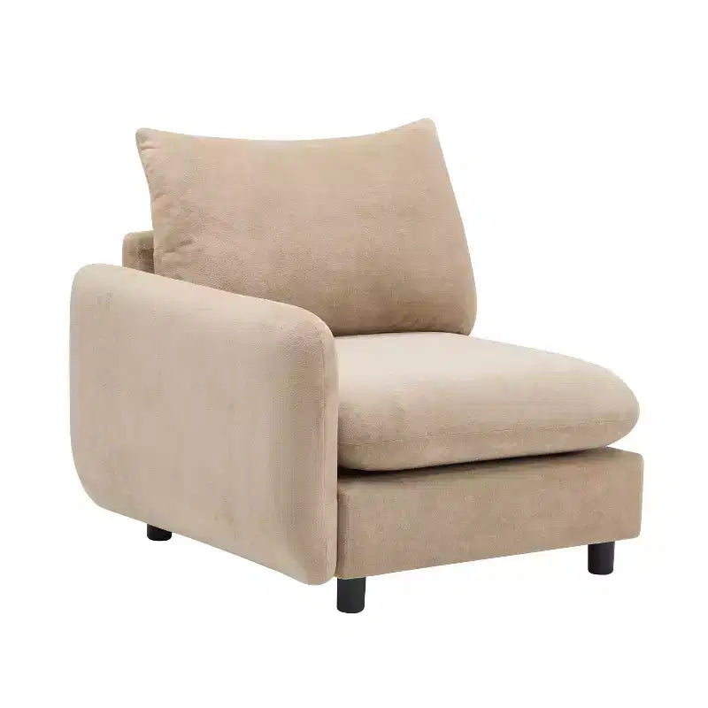 Divano componibile imbottito moderno a 3 posti Christopher Knight Home Acker 99.5