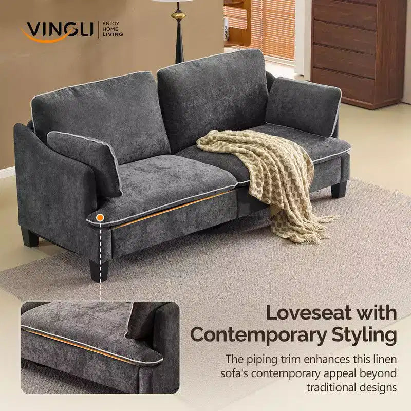 Karl Home | Divanetto Transizionale Cuscini a T Bordati & Mistolino