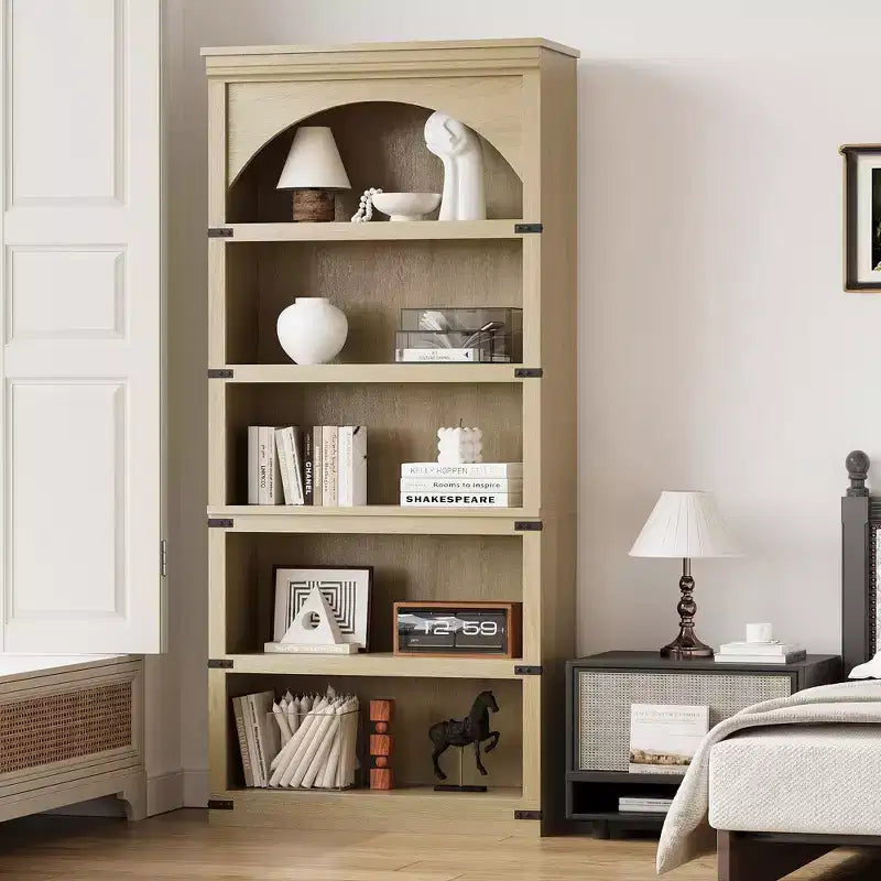 68 Armadietto pensile alto, librerie e scaffali a 6 ripiani, scaffali portaoggetti da terra, mobili per la casa per camera da letto, soggiorno, ufficio