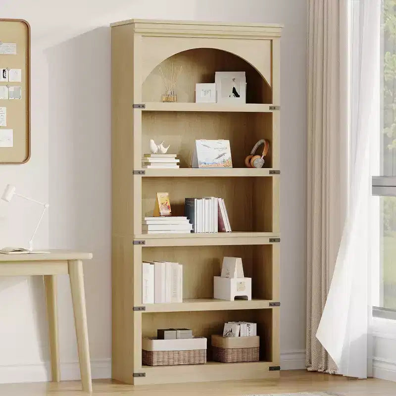 68 Armadietto pensile alto, librerie e scaffali a 6 ripiani, scaffali portaoggetti da terra, mobili per la casa per camera da letto, soggiorno, ufficio