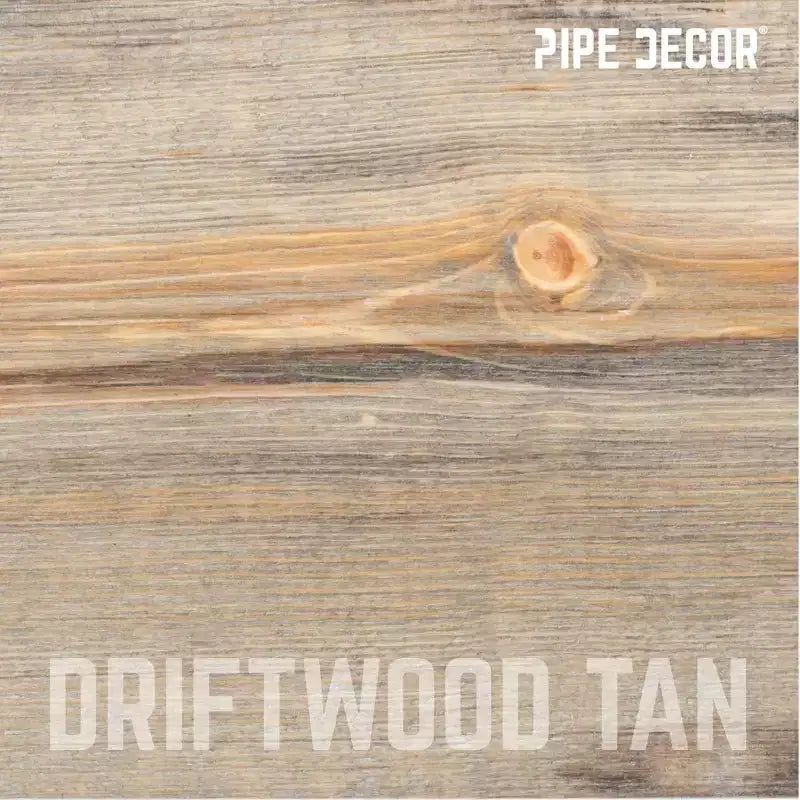 RESTORE Mensola in Legno Driftwood Tan da 24 pollici (Solo Legno) di Pipe Decor
