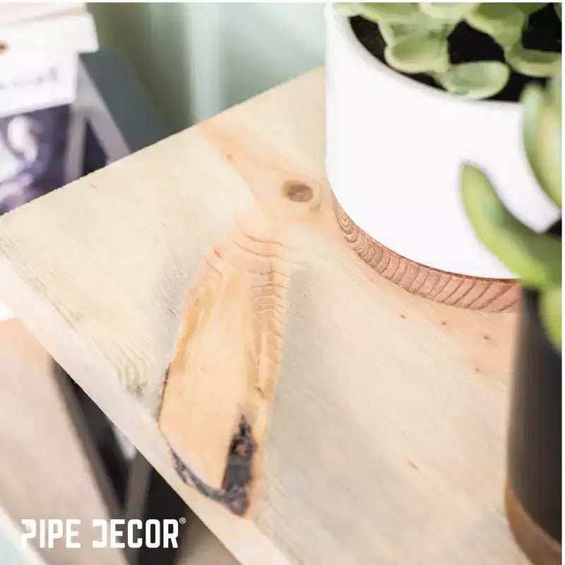 RESTORE Mensola in Legno Driftwood Tan da 24 pollici (Solo Legno) di Pipe Decor