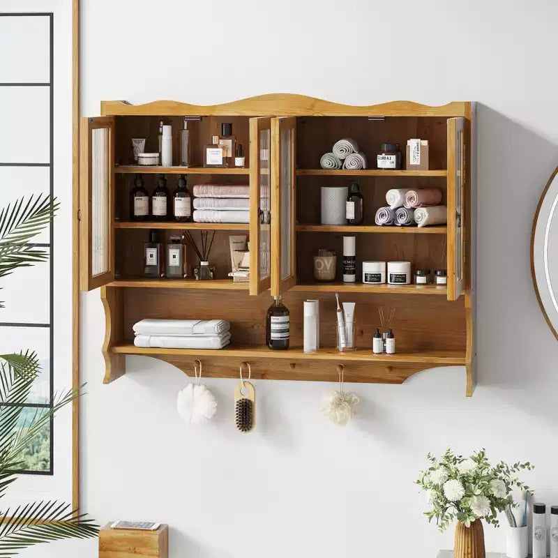 Mobiletto da Parete Stile Retrò Mobiletto per Medicinali Mobiletto da Bagno - ModernLuxe