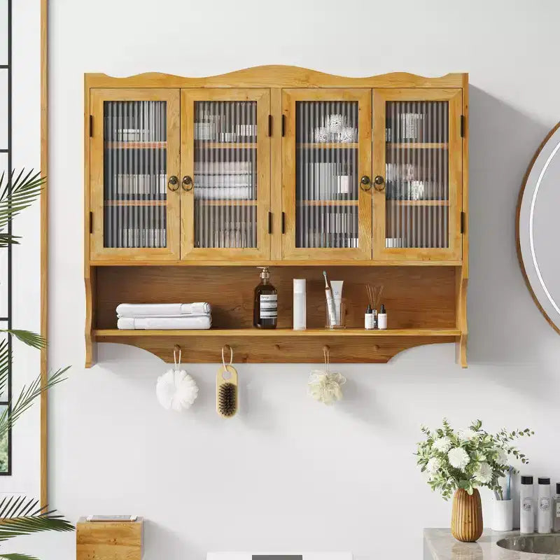 Mobiletto da Parete Stile Retrò Mobiletto per Medicinali Mobiletto da Bagno - ModernLuxe