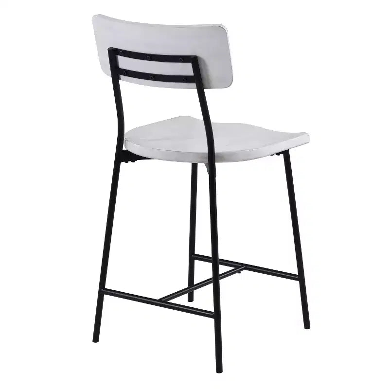 Sgabelli da bancone moderni GDFStudio Malik in legno e metallo