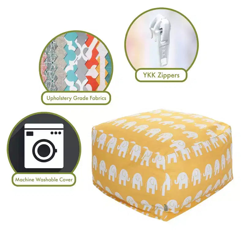 Majestic Home Goods,Pouf Ottomano Ellie