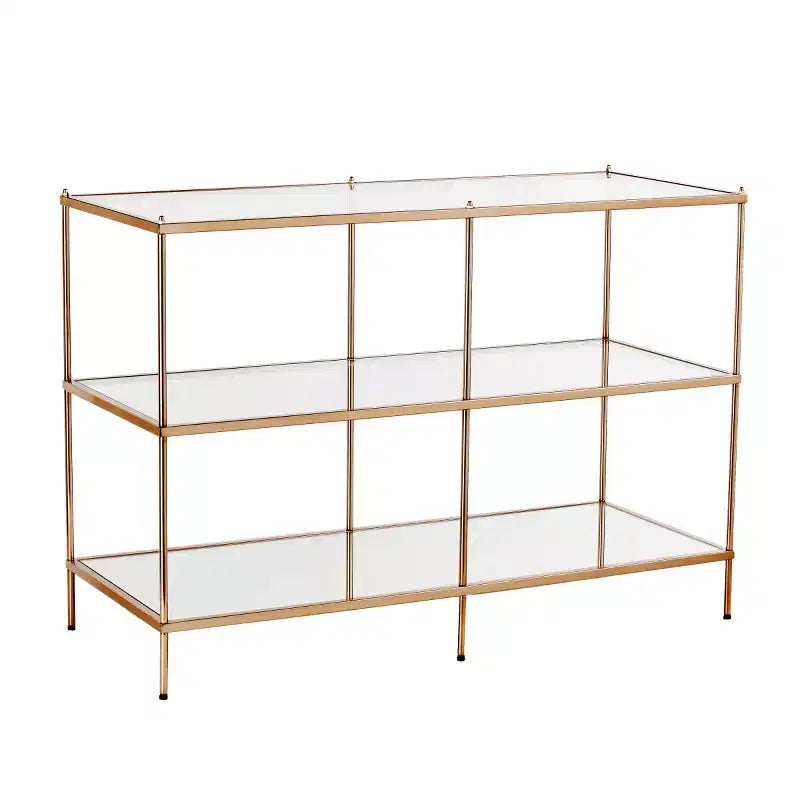 Knox Console Table - Clear/Gold - SEI