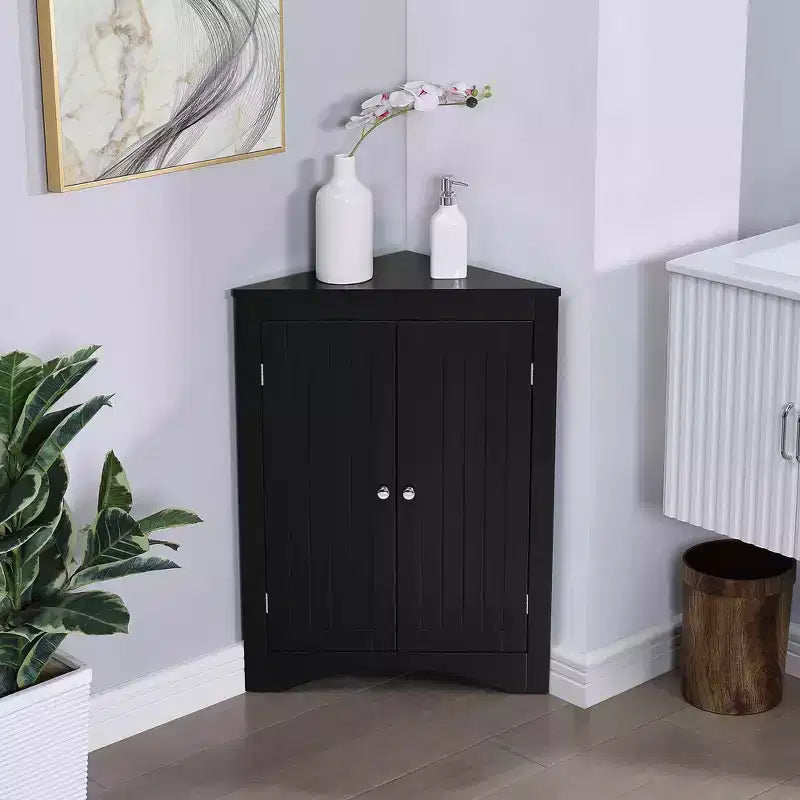 MAYEERTY Credenza Angolare Mobile Contenitore Autoportante per Soggiorno Bagno Cucina