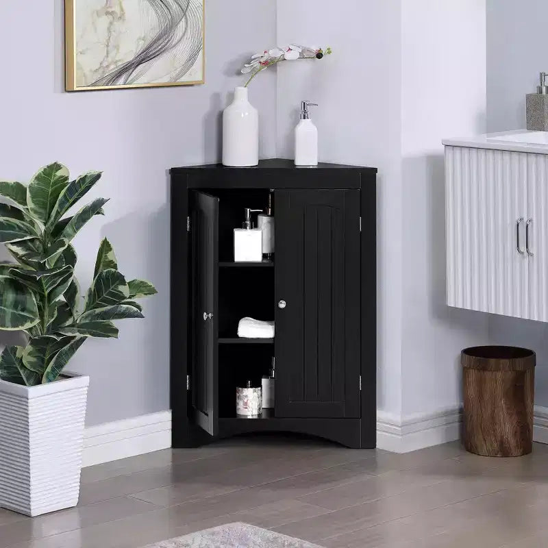 MAYEERTY Credenza Angolare Mobile Contenitore Autoportante per Soggiorno Bagno Cucina