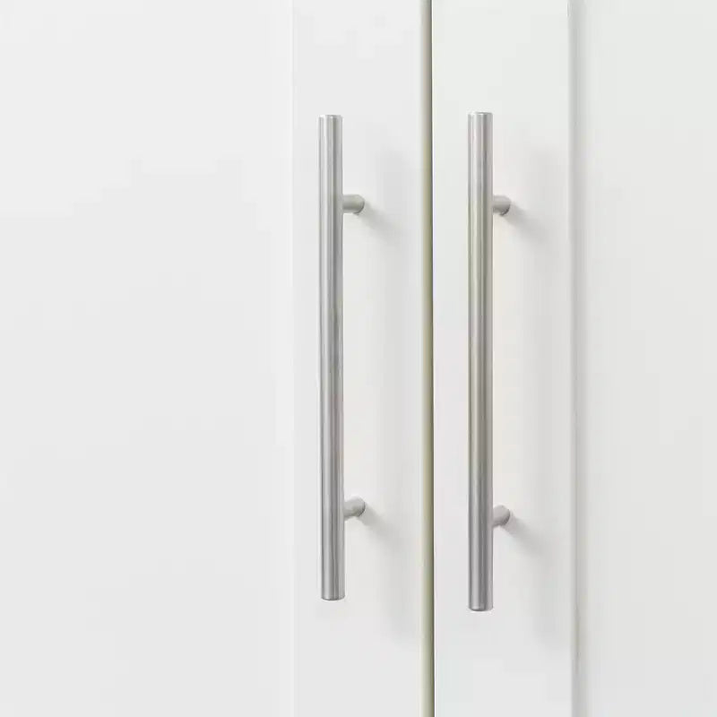 Armadio alto a 2 ante, mobile contenitore contemporaneo con ripiani, armadio e mobile freestanding per camera da letto
