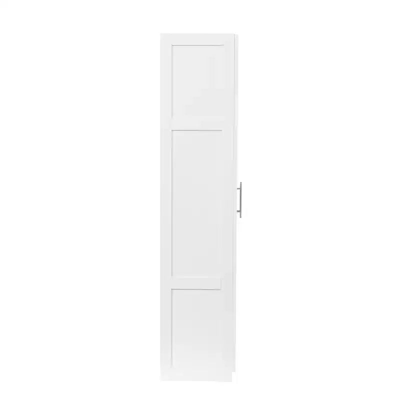 Armadio alto a 2 ante, mobile contenitore contemporaneo con ripiani, armadio e mobile freestanding per camera da letto