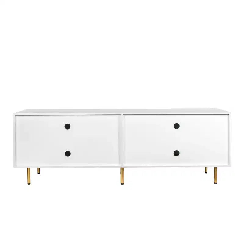 JVNOXK Mobile TV moderno bianco caldo da 180 cm, adatto per TV da 80 pollici, quattro cassetti per una comoda conservazione, adatto per soggiorni e camere da letto