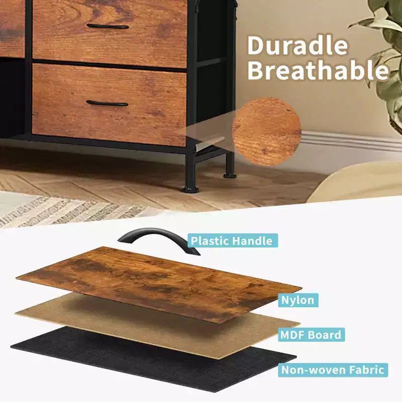 MAYEERTY Torre portaoggetti in tessuto a 13 cassetti, alta 144 cm, robusto mobile organizer
