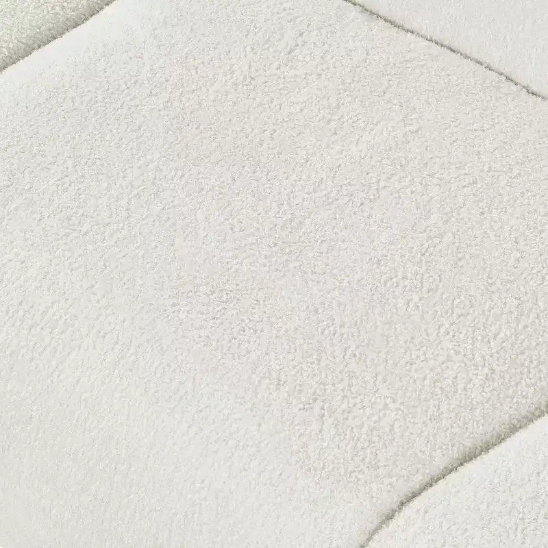 MAYEERTY Divano curvo contemporaneo a 3 posti beige da 250 cm, seduta imbottita, design aerodinamico, struttura resistente per spazi abitativi eleganti