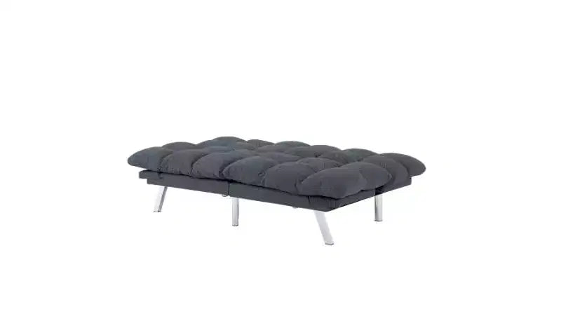Okak Divano Letto Moderno in Velluto a Coste Convertibile con Schienale e Braccioli Regolabili, Divano Futon Imbottito per Soggiorno, Appartamento