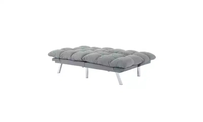 Okak Divano Letto Moderno in Velluto a Coste Convertibile con Schienale e Braccioli Regolabili, Divano Futon Imbottito per Soggiorno, Appartamento