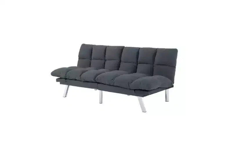 Okak Divano Letto Moderno in Velluto a Coste Convertibile con Schienale e Braccioli Regolabili, Divano Futon Imbottito per Soggiorno, Appartamento