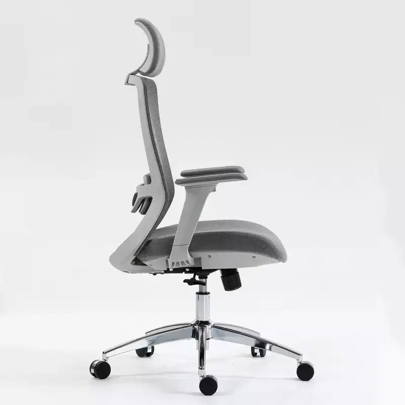 Sedia da ufficio con schienale alto in rete traspirante con braccioli regolabili 3D - Sedia da ufficio regolabile con comfort e stabilità Nera
