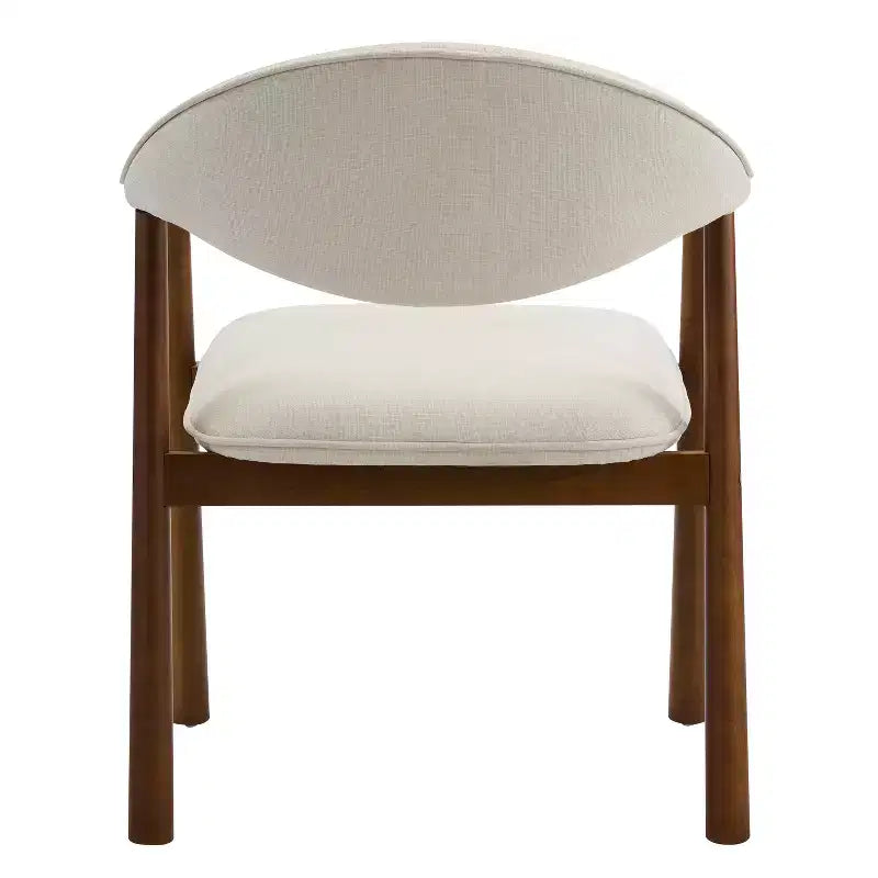 Christopher Knight Home Olena, sedie da pranzo moderne in legno di gomma imbottite con schienale curvo (set da 2)