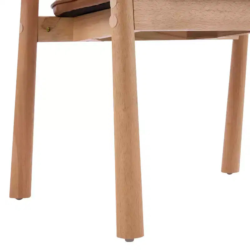 Christopher Knight Home Olena, sedie da pranzo moderne in legno di gomma imbottite con schienale curvo (set da 2)
