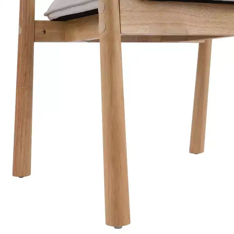 Christopher Knight Home Olena, sedie da pranzo moderne in legno di gomma imbottite con schienale curvo (set da 2)